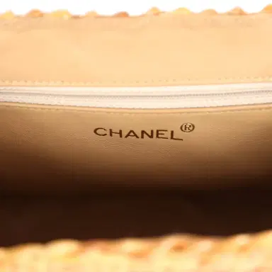 Chanel Vintage Chanel Small Picnic Basket Bag Natural Wicker Gold Hardware | Thumbnail 9 Chanel Vintage Chanel Small Picnic Basket Bag Natural Wicker Gold Hardware | Thumbnail 9