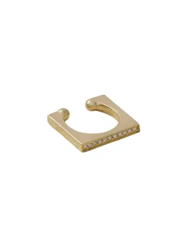Mizuki 14-karat Gold Diamond Ear Cuff | Thumbnail 1 Mizuki 14-karat Gold Diamond Ear Cuff | Thumbnail 1