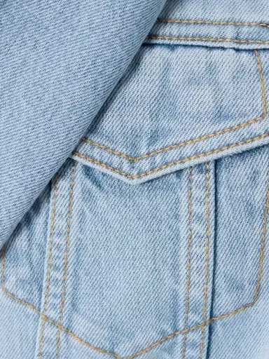Alaïa Cropped Denim Hooded Jacket | Thumbnail 4 Alaïa Cropped Denim Hooded Jacket | Thumbnail 4
