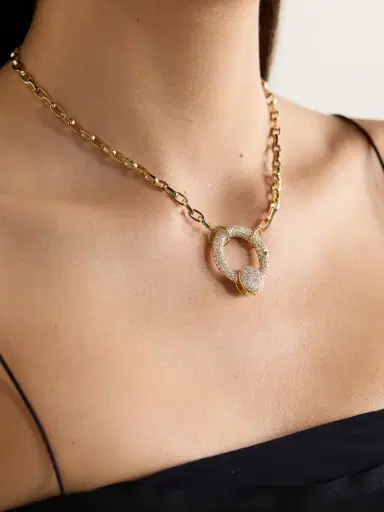 Marla Aaron Allstoned 18-karat Gold Diamond Necklace | Thumbnail 2 Marla Aaron Allstoned 18-karat Gold Diamond Necklace | Thumbnail 2