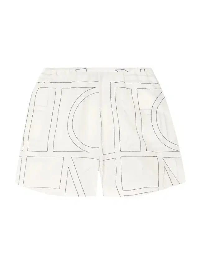 TOTEME Embroidered Organic Cotton And Silk-blend Shorts