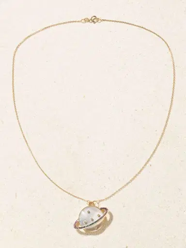 L’Atelier Nawbar The Rainbow Planet 18-karat Gold Multi-stone Necklace | Thumbnail 4 L’Atelier Nawbar The Rainbow Planet 18-karat Gold Multi-stone Necklace | Thumbnail 4