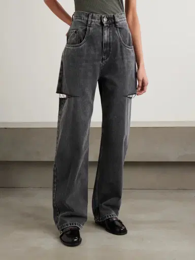 Maison Margiela Cutout High-rise Wide-leg Jeans | Thumbnail 3 Maison Margiela Cutout High-rise Wide-leg Jeans | Thumbnail 3