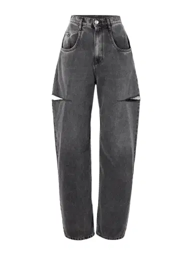 Maison Margiela Cutout High-rise Wide-leg Jeans | Thumbnail 1 Maison Margiela Cutout High-rise Wide-leg Jeans | Thumbnail 1
