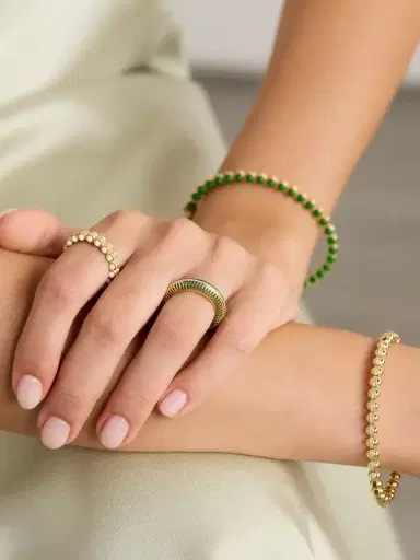 L’Atelier Nawbar Bombay Ray 18-karat Gold, Malachite And Diamond Ring | Thumbnail 5