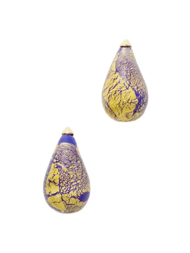 Resin And Gold-tone Earrings