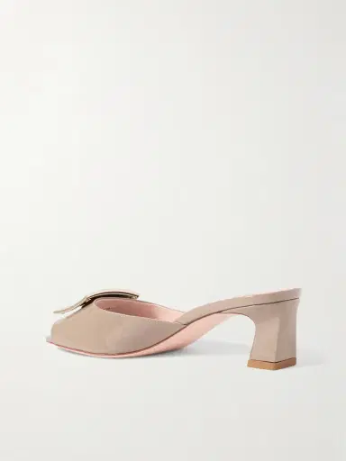Roger Vivier Trompette 45 Embellished Patent-leather Mules | Thumbnail 3