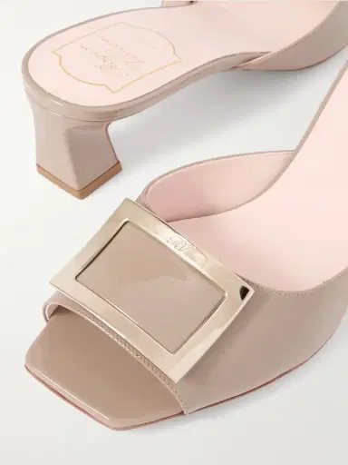 Roger Vivier Trompette 45 Embellished Patent-leather Mules | Thumbnail 4
