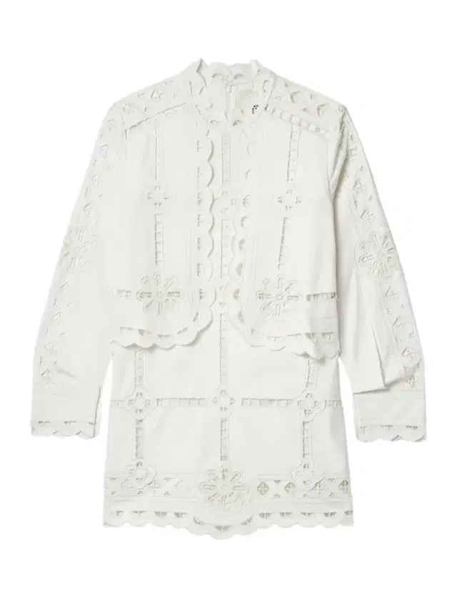 Praline Broderie Anglaise Cotton Mini Dress
