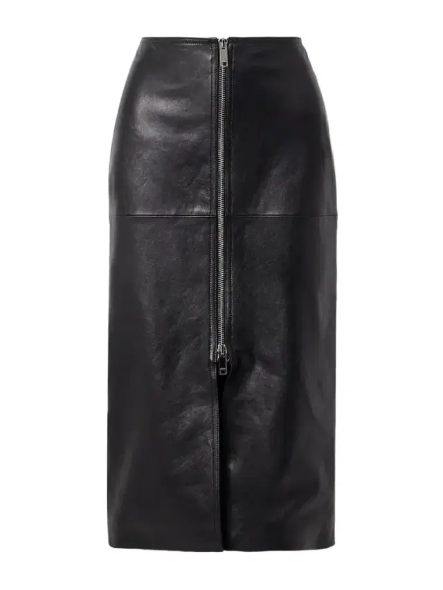 Ediaz Paneled Leather Midi Skirt