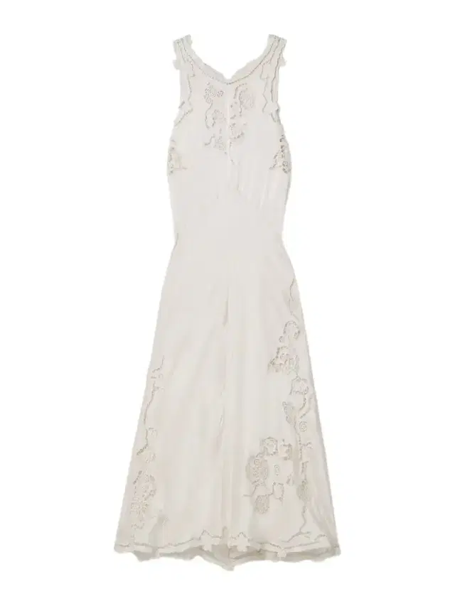 Jadel Open-back Guipure Lace-trimmed Silk-blend Satin Midi Dress