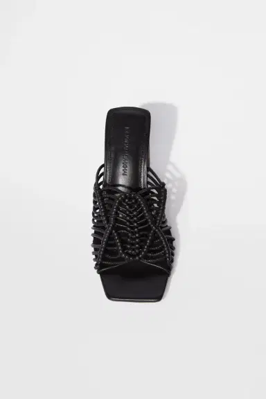 Simkhai Audra Macrame Heeled Sandal | Thumbnail 4 Simkhai Audra Macrame Heeled Sandal | Thumbnail 4