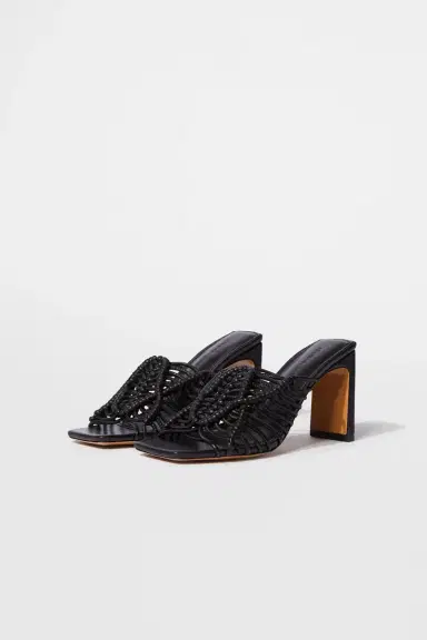 Simkhai Audra Macrame Heeled Sandal | Thumbnail 6 Simkhai Audra Macrame Heeled Sandal | Thumbnail 6