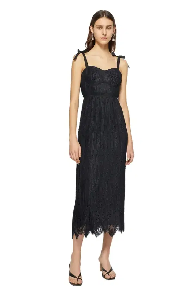 Simkhai Bonnie Silk Lace Plisse Dress