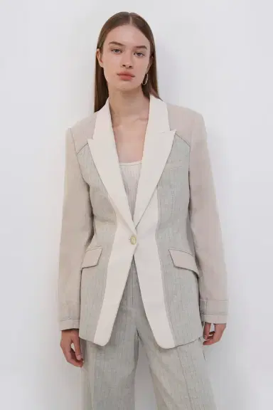 Simkhai Cecile Patchwork Blazer | Thumbnail 2