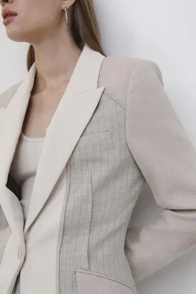 Simkhai Cecile Patchwork Blazer | Thumbnail 3