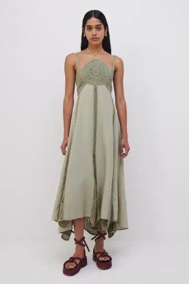 Simkhai Knox Crochet Midi Dress | Thumbnail 2