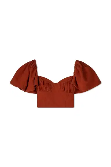 Simkhai Quince Linen Crop Top | Thumbnail 1