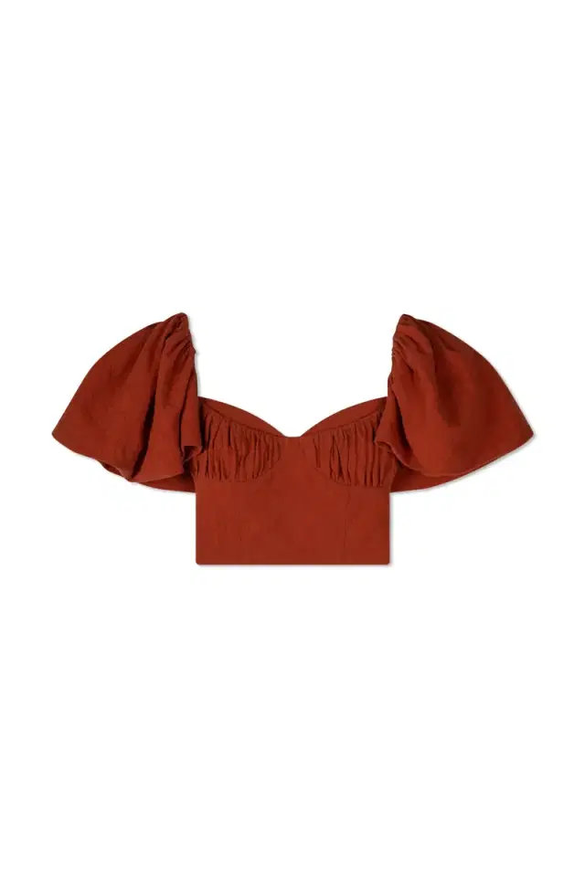 Simkhai Quince Linen Crop Top
