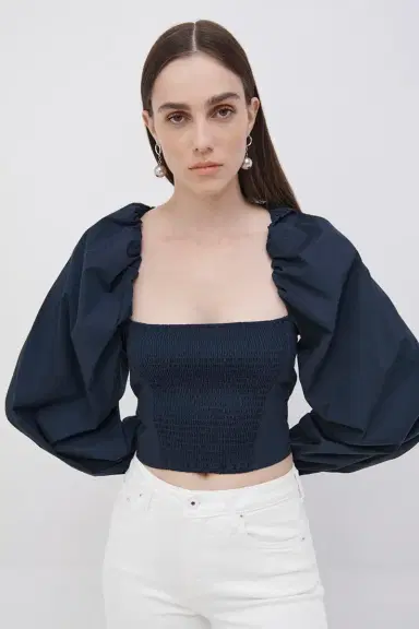 Simkhai Sidney Poplin Bustier Top | Thumbnail 2