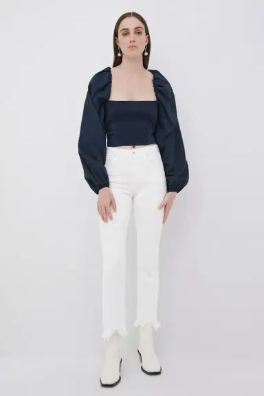 Simkhai Sidney Poplin Bustier Top | Thumbnail 3