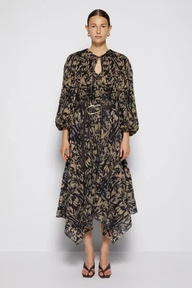 Simkhai Tiff Chiffon Midi Dress | Thumbnail 3