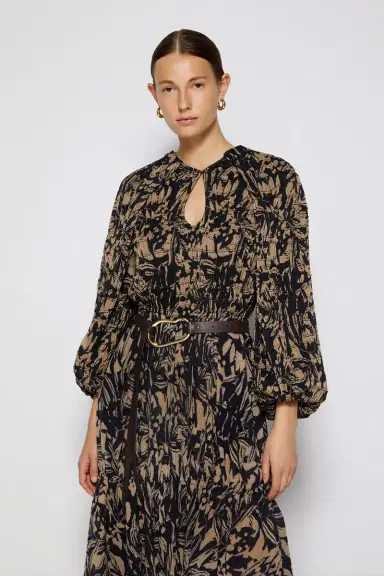 Simkhai Tiff Chiffon Midi Dress | Thumbnail 4