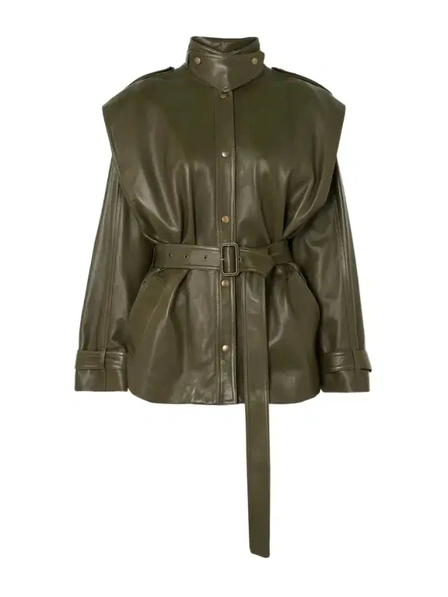 Belted Leather Jacket