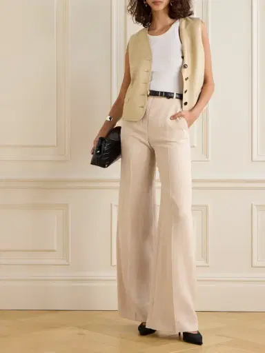 Loro Piana Emmit Linen Flared Pants | Thumbnail 2 Loro Piana Emmit Linen Flared Pants | Thumbnail 2