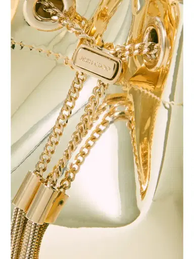 Jimmy Choo Bon Bon Metallic Mirrored-leather Bucket Bag | Thumbnail 4 Jimmy Choo Bon Bon Metallic Mirrored-leather Bucket Bag | Thumbnail 4