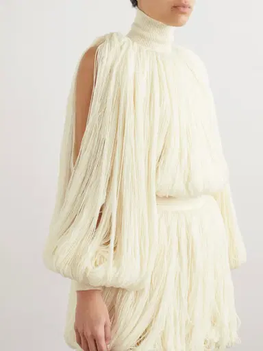 Alaïa Fringed Wool-blend Turtleneck Top | Thumbnail 3 Alaïa Fringed Wool-blend Turtleneck Top | Thumbnail 3