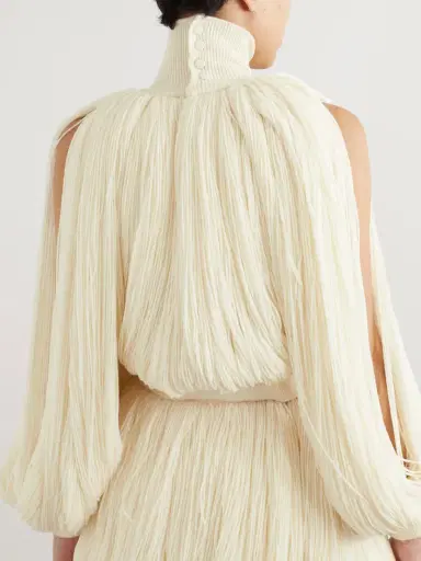 Alaïa Fringed Wool-blend Turtleneck Top | Thumbnail 4 Alaïa Fringed Wool-blend Turtleneck Top | Thumbnail 4
