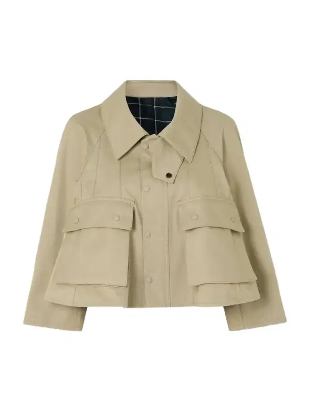 Trapeze Appliquéd Cropped Cotton-blend Gabardine Jacket
