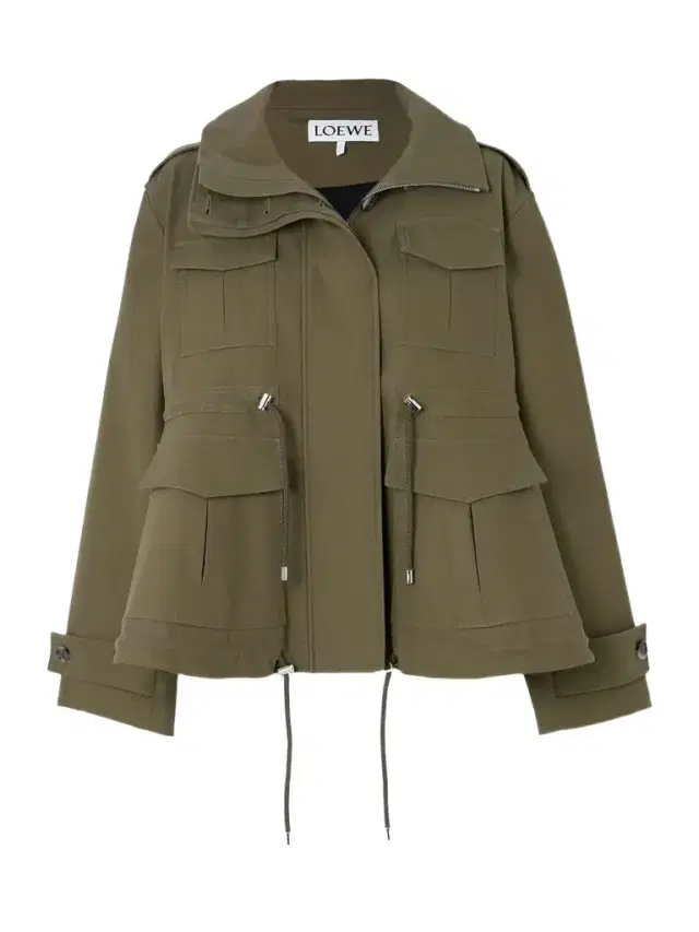 Appliquéd Cotton-twill Parka