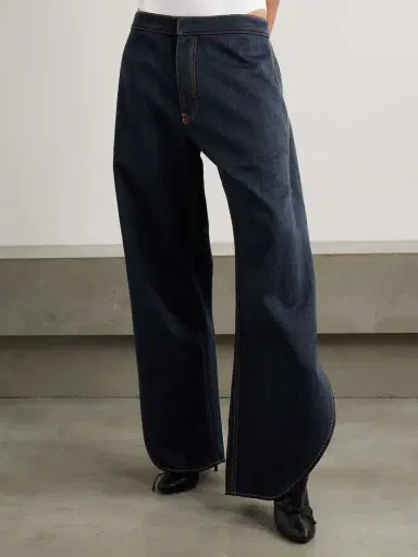 Alaïa Layered Low-rise Wide-leg Jeans | Thumbnail 3 Alaïa Layered Low-rise Wide-leg Jeans | Thumbnail 3