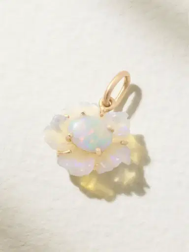 Irene Neuwirth Tropical Flower 18-karat Rose Gold Opal Pendant | Thumbnail 1