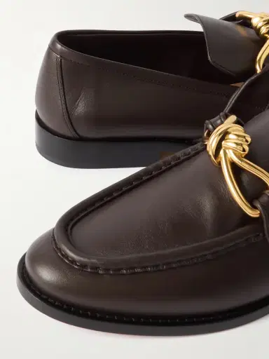 Bottega Veneta Astaire Embellished Leather Loafers | Thumbnail 4 Bottega Veneta Astaire Embellished Leather Loafers | Thumbnail 4