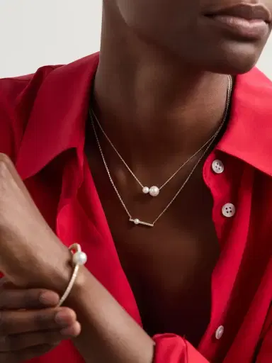 Mizuki 14-karat Gold Pearl Necklace | Thumbnail 5