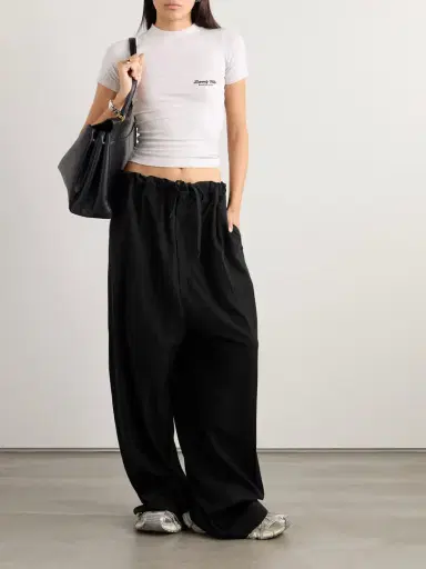 Balenciaga Lyocell-poplin Wide-leg Pants | Thumbnail 2