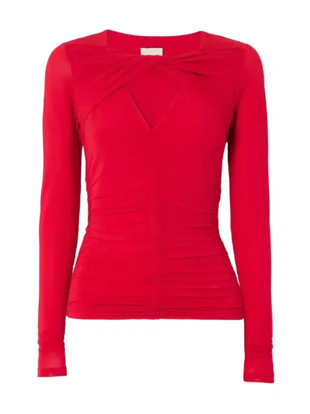 Vandalia Cutout Ruched Stretch-jersey Top