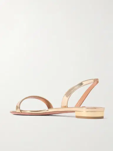 Aquazzura So Nude Mirrored-leather Slingback Sandals | Thumbnail 3
