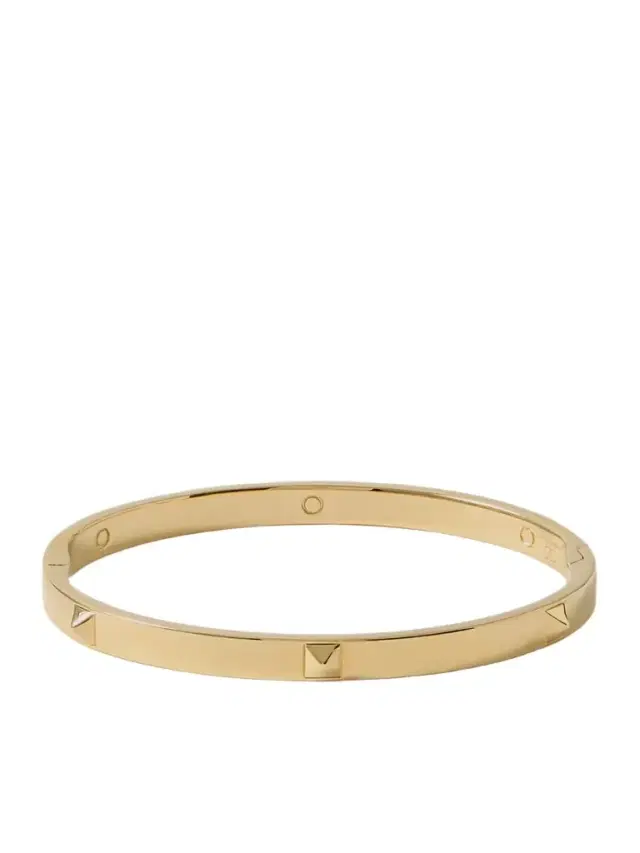 Rockstud Gold-tone Bangle
