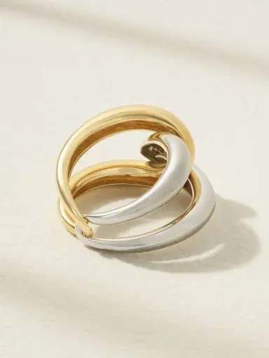 Gemella Intertwin 18-karat Yellow And White Gold Ring | Thumbnail 3