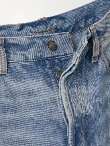 Saint Laurent Nico Distressed Mid-rise Straight-leg Jeans | Thumbnail 5