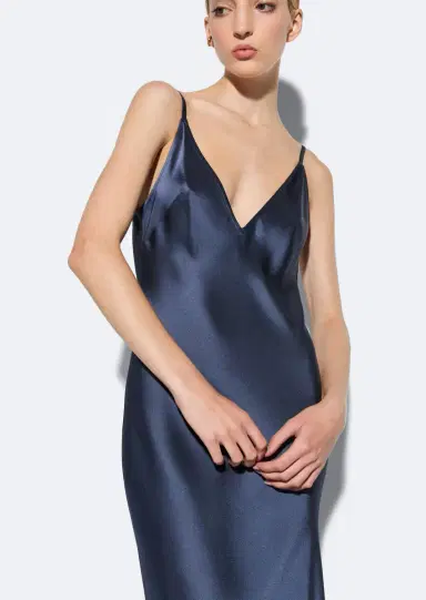 LAPOINTE Satin Slip Dress | Thumbnail 2 LAPOINTE Satin Slip Dress | Thumbnail 2