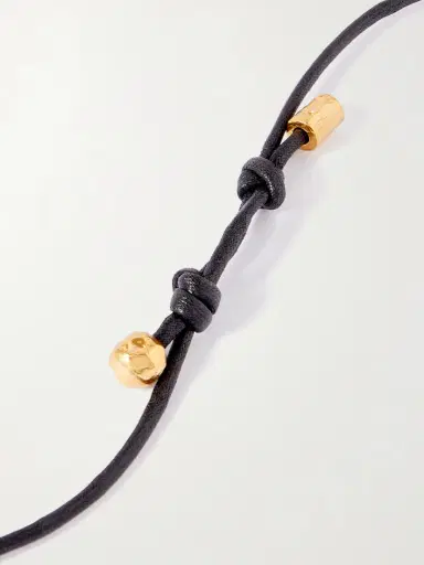 Alighieri + Net Sustain Gone Fishing Gold-plated Cord Necklace | Thumbnail 3
