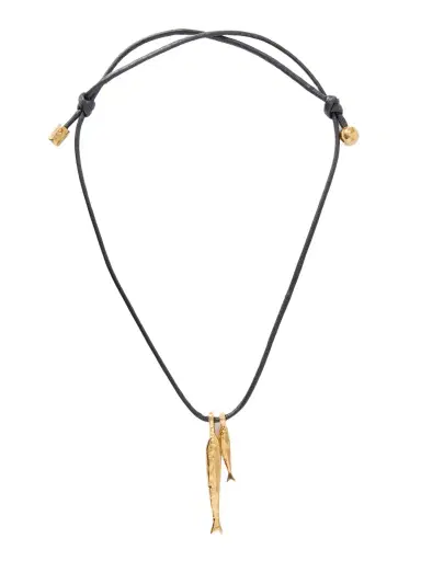 Alighieri + Net Sustain Gone Fishing Gold-plated Cord Necklace | Thumbnail 1