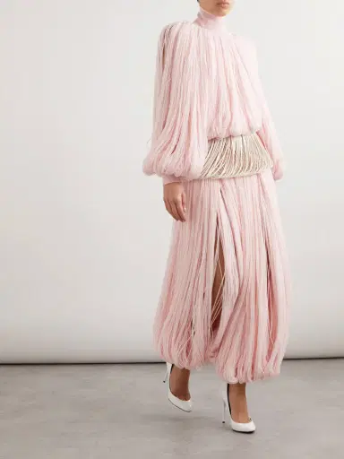 Alaïa Fringed Wool Tapered Pants | Thumbnail 2 Alaïa Fringed Wool Tapered Pants | Thumbnail 2