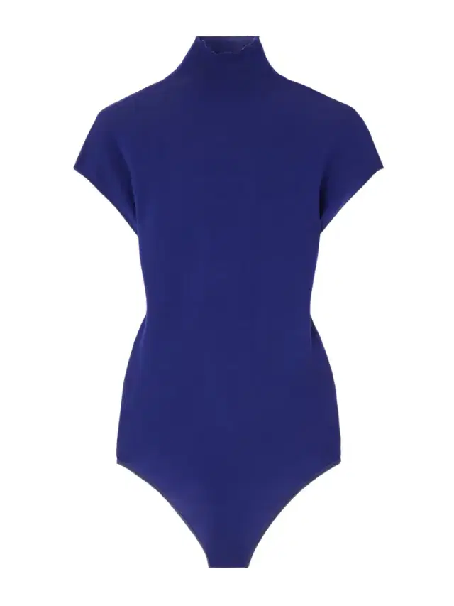 Alaïa Turtleneck Wool-blend Jersey Bodysuit