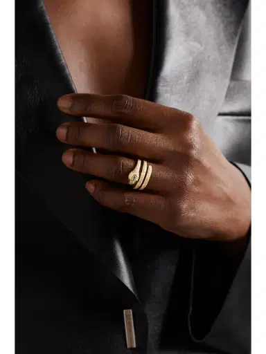 Anita Ko 18-karat Gold, Diamond And Emerald Ring | Thumbnail 2 Anita Ko 18-karat Gold, Diamond And Emerald Ring | Thumbnail 2